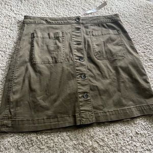 Caslon olive green skirt, never worn.
